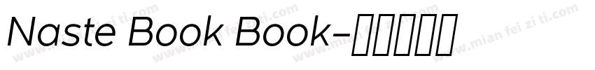 Naste Book Book字体转换